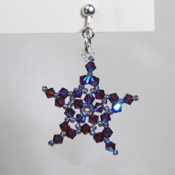 Clips  - Silver 925 - Earrings Phoenix - Clips  - Silver 925 - Argent 925